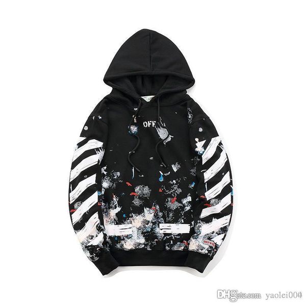 

2019 autumn and spring models europe and the united states street of empty fireworks arrow couple hoodies jacket men and women models
