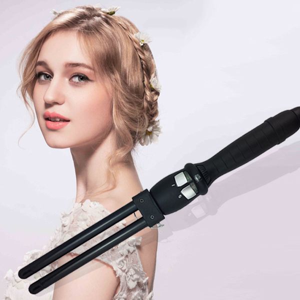 

ceramic styler 110v-240v 2 triple barrel waver hair curler and curling iron curling wand curl double wand big wave tool eu plu