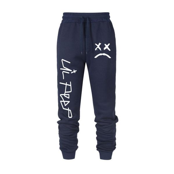 

new 2019 spring autumn lil peep brand streetwear hip hop men's sweater pants european and american fashion trousers, Black