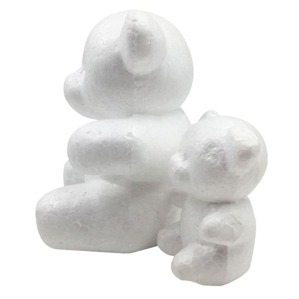 

15*10cm modelling polystyrene styrofoam foam bear model handmade material diy bear christmas party decoration supplies gifts