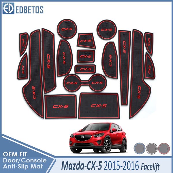 

anti-slip mat for cx-5 2015 2016 facelift cx5 cx 5 1 restyle accessories gate slot anti-dirty door groove mat
