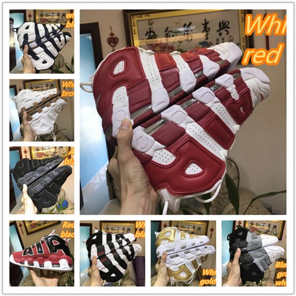 

2018 Hot Sale 96 QS Olympic Varsity Maroon Men Basketball air Shoes CHI black gold Airs 3M Scottie Pippen Uptempo women Sports Sneakers