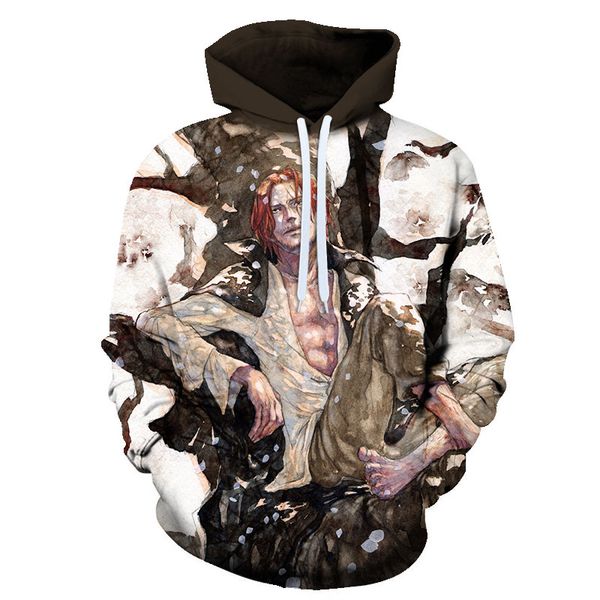 

3d print one piece hoodies men women casual hoodie sweatshirt boys girls comic one piece 3d hoodies pullovers, Black