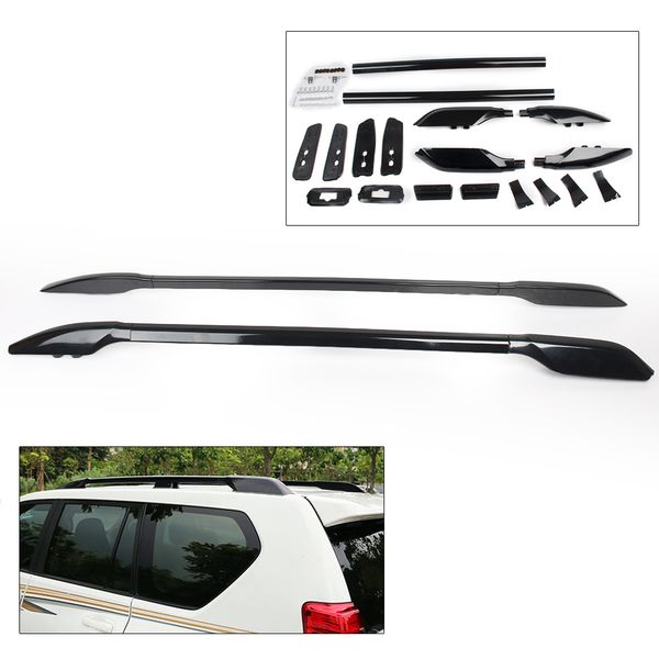 

for toyota land cruiser prado j15 car roof rack rail side luggage carrier bars 2010 2011 2012 2013 2014 2015 2016 2017 2018
