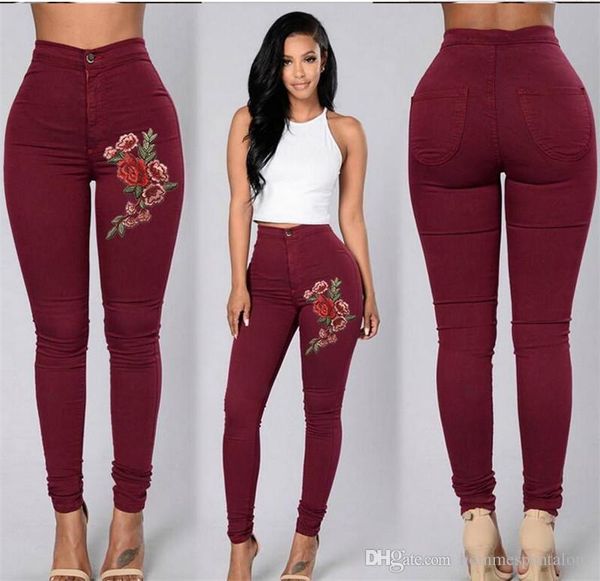 

ladies fashion floral printed pants casual high waist women capris spring autumn designer female slim clothing, Black;white