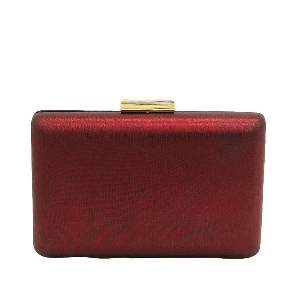 

simple design red pu women casual evening bag box clutch purse party dinner cocktail handbag shoulder bag