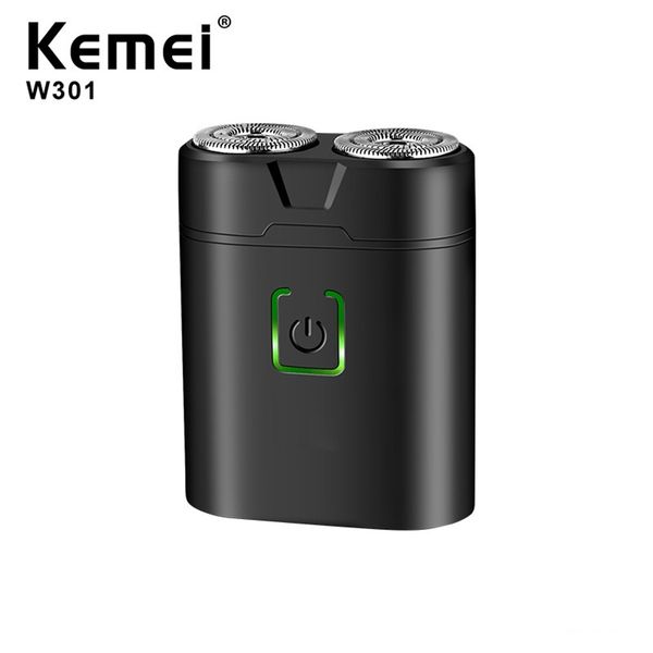 

kemei mini pocket deep clean long duration waterproof electric shaver for men wet dry shaving blade usb rechargeable razor