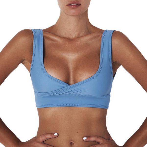 

женщины sexy swim бюстгальтер push up bra swim solid color скрещенные ремень backless лето пляжная одежда женская купальники бикини купальни