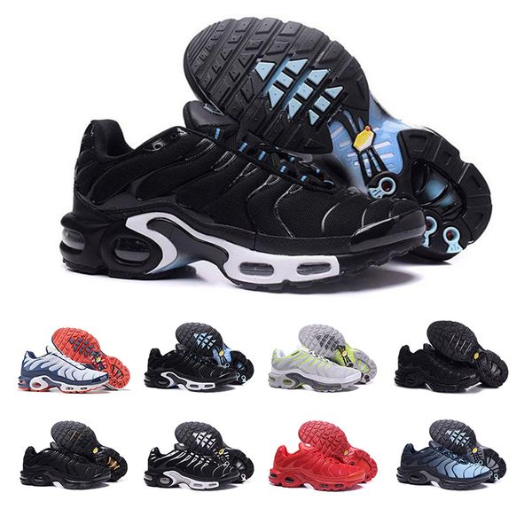 

2019 triple black red blue men plus running shoes breathe sneakers runer sports trainers basket size 40-46