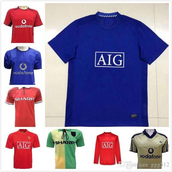 

2008 retro version 2001 2002 united столетие 100 джерси футбол джерси v.nistelrooy гиггз скоулз bekham ronaldo 98 99 ретро футбол джерси, Black;yellow