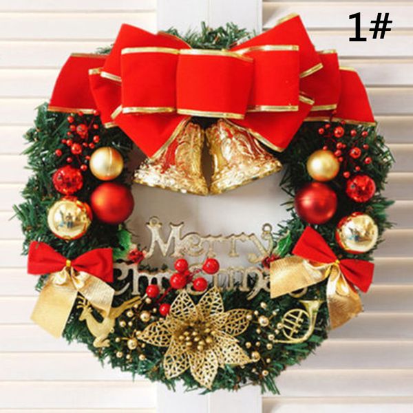

30cm/40cm/50cm christmas wreath door ornament garland decoration christmas bell for holiday beach garland