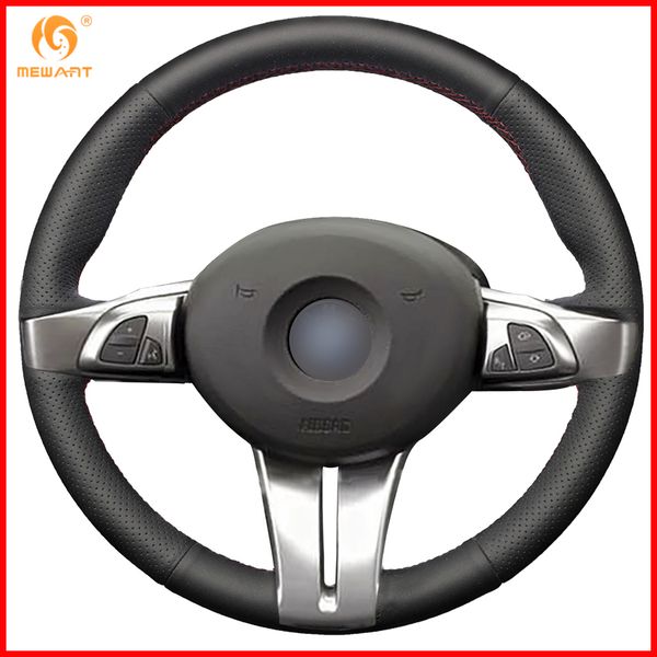 

mewant for 2003 2004 2005 2006 2007 2008 z4 black artificial leather car steering wheel cover interior accessories parts