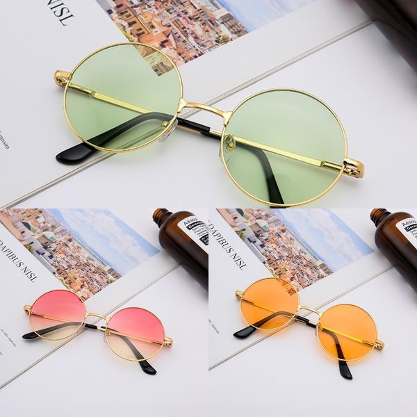 

2019 round frame metal multicolor lenses women's 2019 round frame metal sunglasses multicolor lenses women's sunglasses, Silver