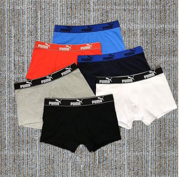 

новый человек боксер 3 цвета боксер мягкий роскошные мужские нижнее белье боксеры мужчины бренд дизайнер 1р 1р пума нижнее белье, Black;white