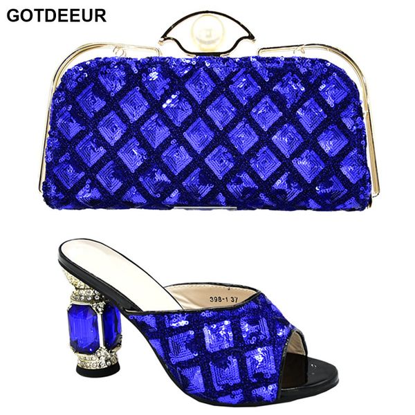 

new arrival italian shoes with matching bags for women matching shoes and bag set in heels pu leather high heel sandals elegant, Black