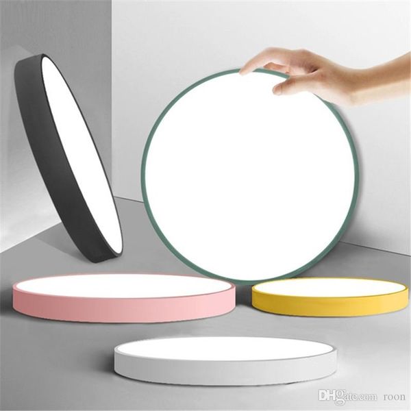 

led ceiling light 220v acryl alloy modern lamp living room lighting round & square 5cm super thin led light for bedroom kitchen