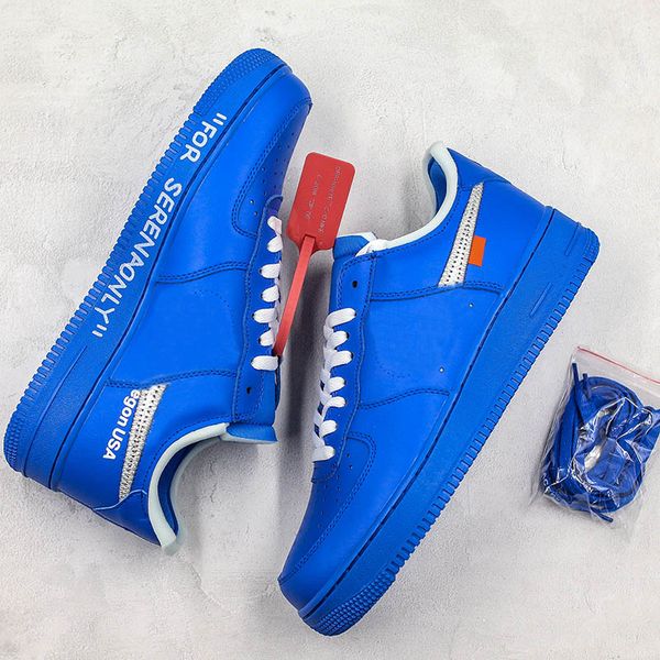 

2019 Brand Logo Skateboard Shoes For Serena Only Virgil 2019 M25 Blue Silver Patch Mens Women Designer Basketball Shoes With Box