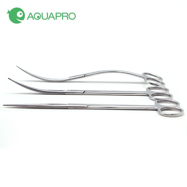 

ada quality aquapro stainless steel scissor tweezer 45cm 33cm 25cm algae clean sand scrape maintenance tool water plant tank