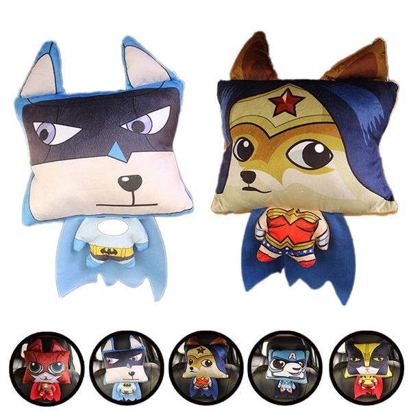 

cute car pillow car seat cartoon animals neck pillow auto neck rest headrest cushion plush accessories auto products