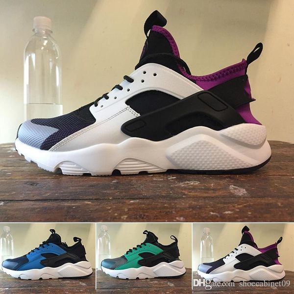 

2018 air huarache 4 мужчины женщины кроссовки все белые huraches zapatos ultra breathe huaraches мужские кроссовки hurache спортивные кроссо