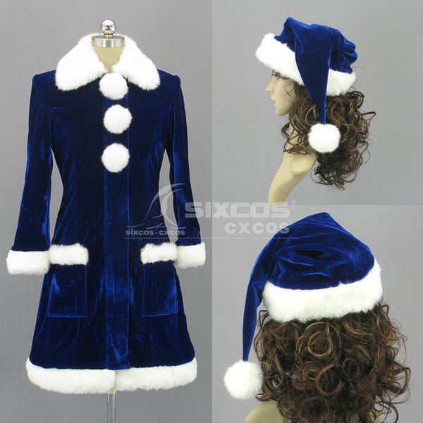 

2019 christmas dress outfit cosplay costumes comfortable and warm festival suit female christmas/party show custom-make any size, Silver