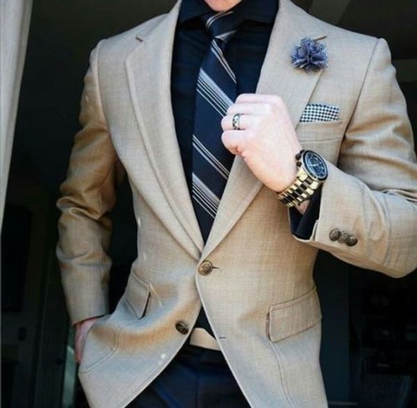 

latest coat pant designs blazer notch lapel bespoke men suits formal two buttons groom en (jacket+pant+tie+handkerchiefs), White;black