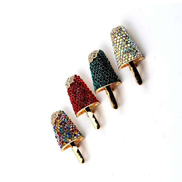 

men women vintage brooch cz stone jewellery fashion broche gifts sale, Gray