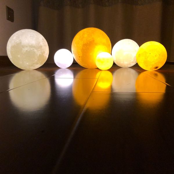

moonlight led nightlight charging 3d printing light 6 sizes bedroom home decoration 2 colors touch switch usb led night light