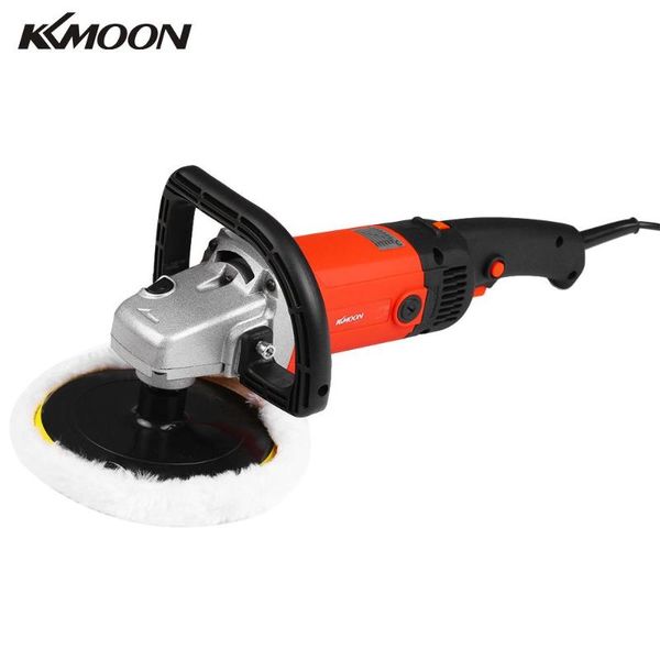 

kkmoon handheld 1400w electric car waxing polisher machine m14 polisher 180mm variable speed marble tile floor polishing tool