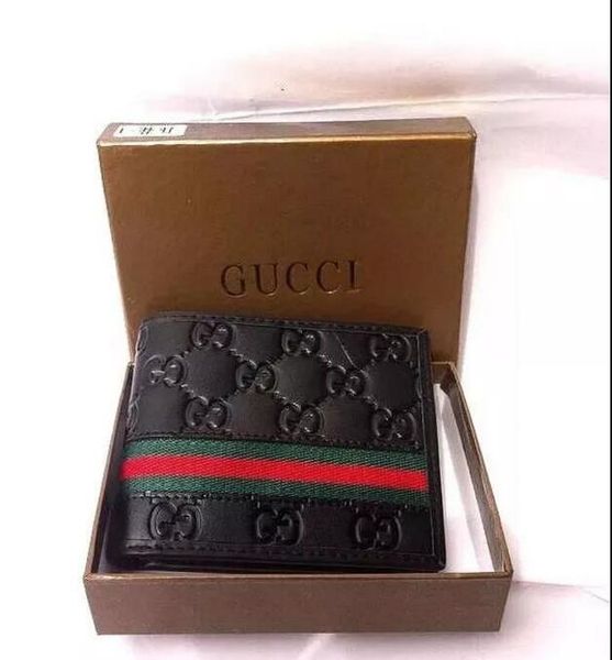 

2019 male genuine leather luxury wallet ca ual hort de igner card holder pocket fa hion pur e wallet for men box, Red;black