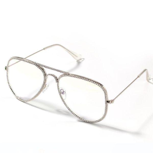 

luxury design iced out full циркон очки frames золото серебро цвет покрыло mens hip hop ювелирные изделия, Black