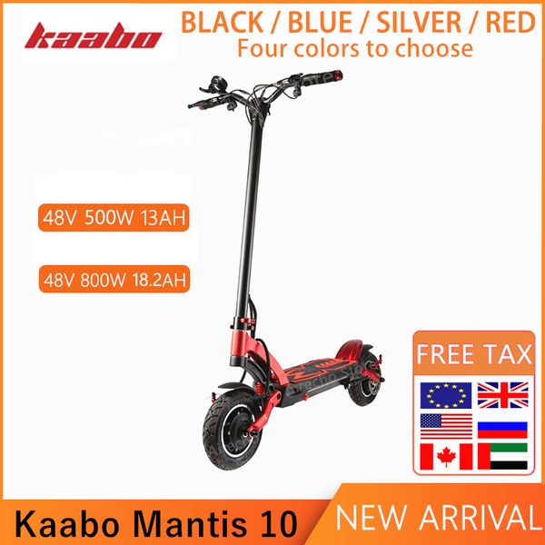 

2020 original kaabo mantis 10 smart electric scooter 48v 500w 800w single motor kickscooter dual brake absorber skateboard