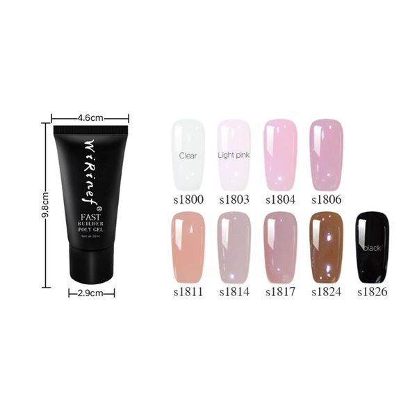 

nail extension gel art brush pen mould kit builder makeup tool fashion non-toxic for women cnt 66, Red;pink