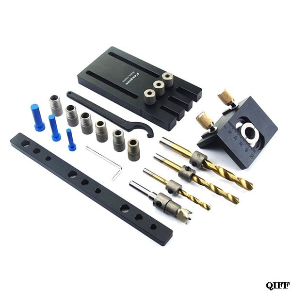 

woodworking locator tools log tenon punch three-in-one hole opener hole drill guide jun20