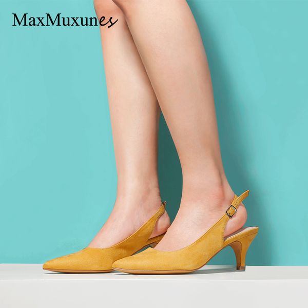 

maxmuxun women classic slingback kitten heels dress pump snake prints brown black grace occupation pumps shoes y200702