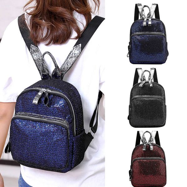

women sequin fashiontravel backpack quality fashion school backpack for 2019