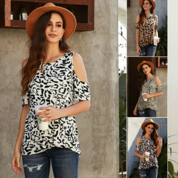 

womens designer tees leopard short t-shirt ladys brand print fashion casual t-shirt lady daily clothing t-shirt wholesale, White