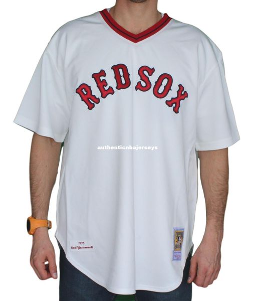 

carl yastrzemski boston #8 mitchell & ness retro 1975 jersey, Black;blue