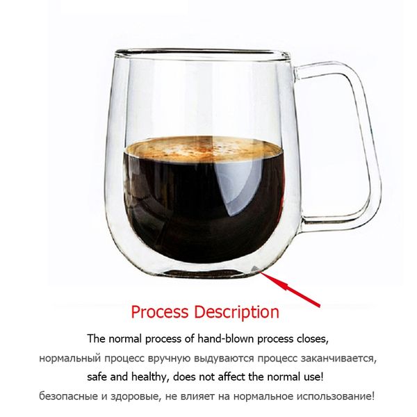 

coffee cups set tea mugs handmade creative beer drink a mug of office mug transparent drinkware double glass cups other dinnerware