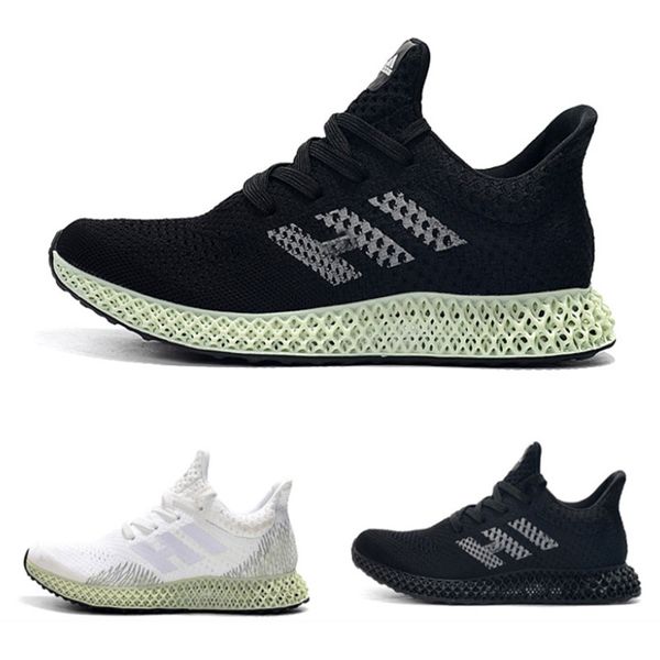 

futurecraft 4d men black white athletic shoes fashion designer alphaedge ash grey onix aero running sports sneakers trainer size40-45