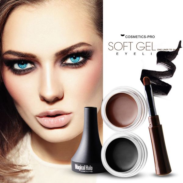 

waterproof eye liner gel eyebrow enhancers 2 colors creamy texture quick-drying oil-proof long-lasting eye make up