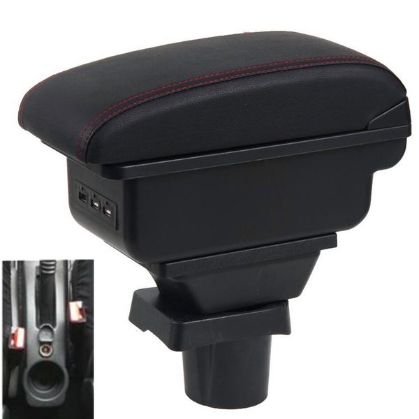 

for dacia sandero armrest box central store content storage box dacia stepway armrest usb interface