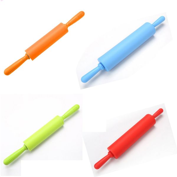 

food grade silicone скалка пластиковые ручки roller вращающийся non-stick клецки нажатие ручки walking молоток кухни выпекание