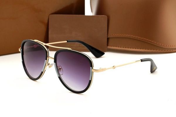 

0062s fashion designer men's and women's sunglasses brand metal combo frame anti-uv400, White;black