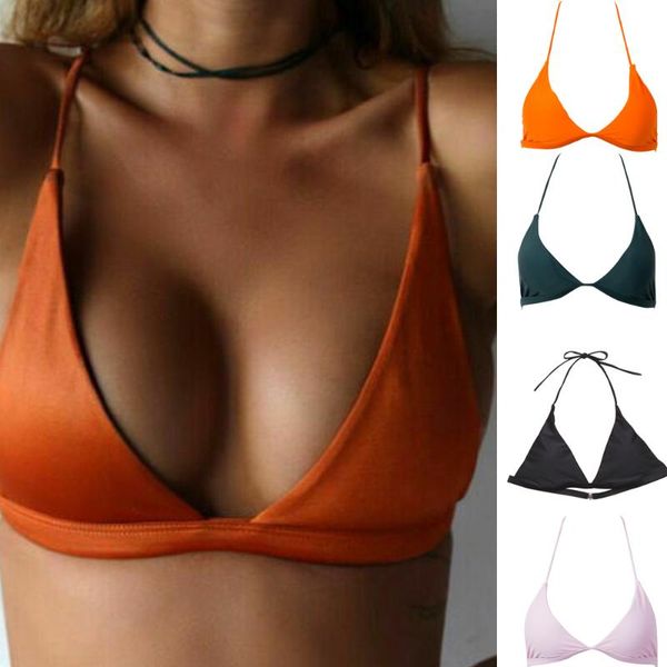 

bras 5 colors women bandage bikini push-up padded bra bralette 2021 swimsuit swimwear army green black white pink, Red;black