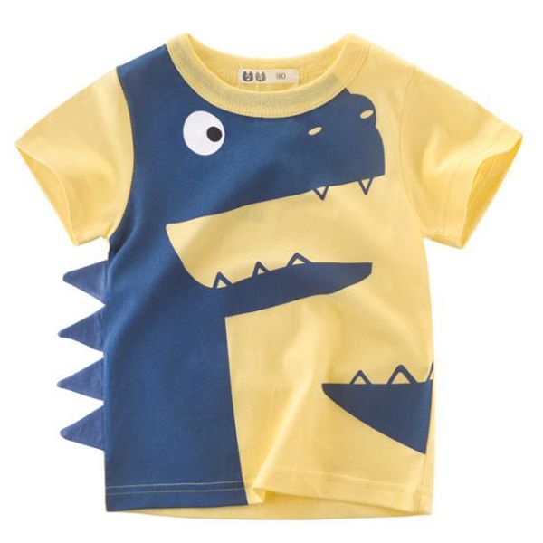 

boys designer t-shirts kids tshirts summer fashion handsome baby clothes boy short sleeves t shirts child luxury tees wholesale, Blue
