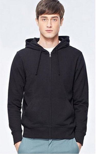 

men's hoodies & sweatshirts men autumn winter cardigan zipper long sleeve sport suit sweatshirt hooded solid plus size male clothing, Black