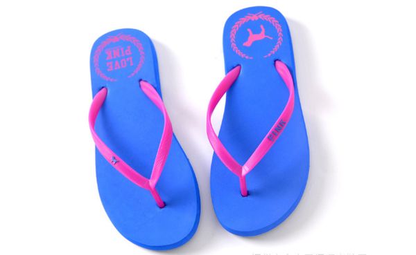 

Девушки любят розовые сандалии конфеты цвета розовое письмо тапочки обувь летний пляж ванная комната случайные резиновые слайды флип флоп сандалии