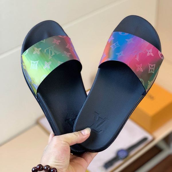 

Новое прибытие 20ss Rivoli Slipper мужская роскошь L дизайнер повседневные тапочки летняя