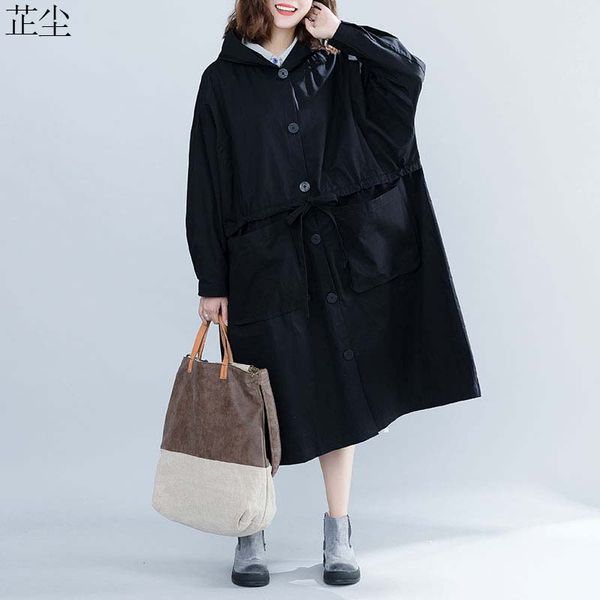 

plus size long cardigan coat women jacket autumn winter loose long sleeve hoodie outerwear oversized femme black jacket 5xl 2019, Black;brown